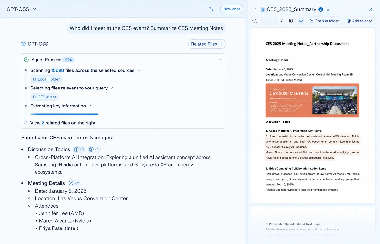 Hyperlink desktop app preview